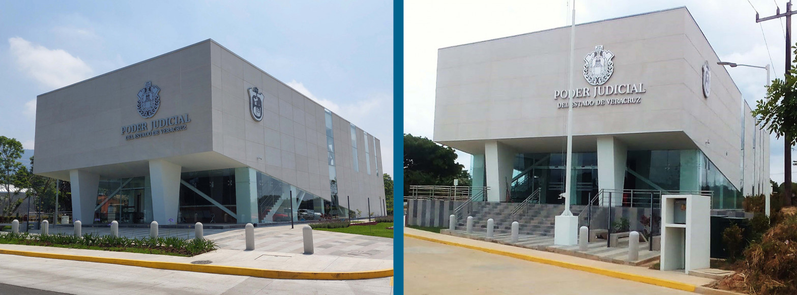 Finalizada la construcción de los nuevos centros de impartición de justicia en los municipios de Naolinco y Las Choapas, Estado de Veracruz, con la participación de Antea Group España y Latinoamérica en la función de ingeniero independiente