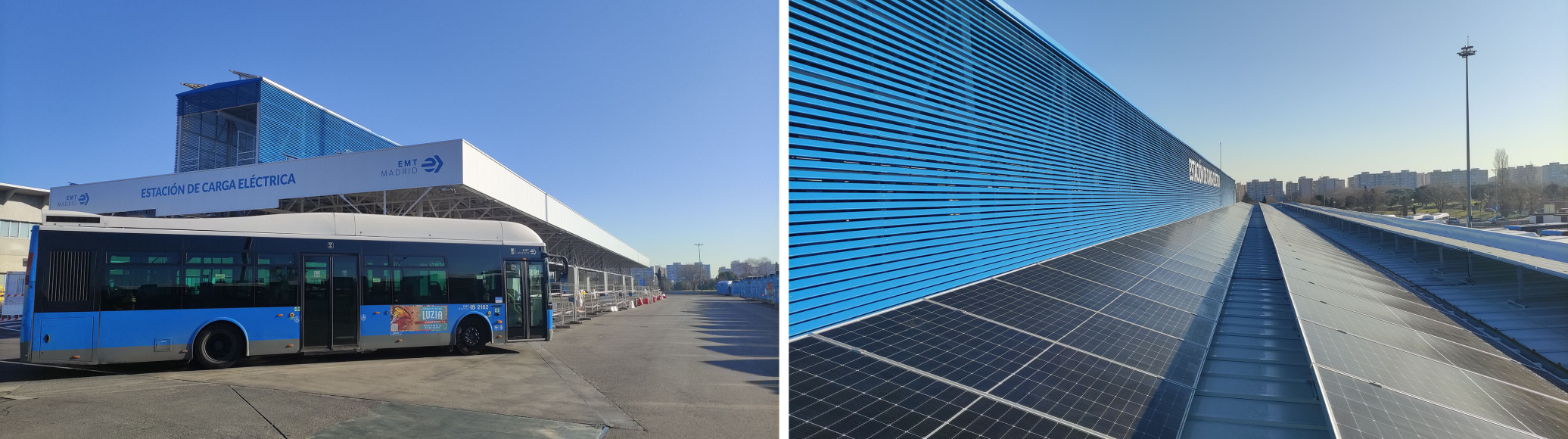 Inauguración de las obras de infraestructura de 52 puntos de recarga eléctrica de autobuses para la EMT en Carabanchel